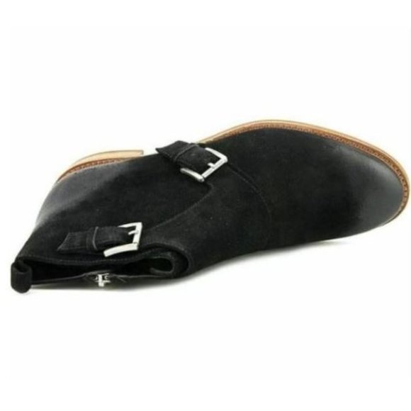 Michael Kors Adams Monk Strap Black Suede Bootie Size 7.5 - Picture 5 of 7